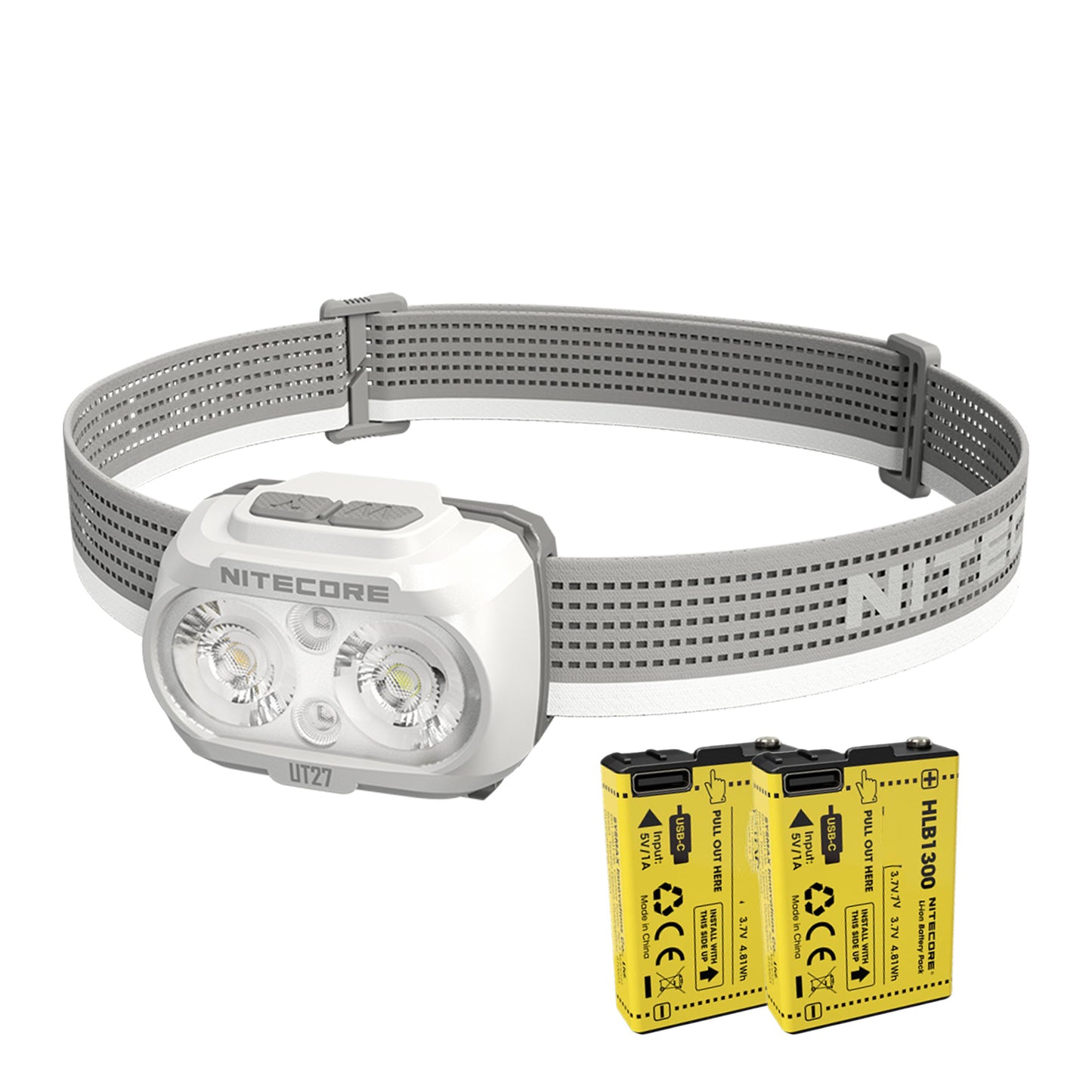 Nitecore UT27 Pro 800 lumen Rechargeable Running Headlamp - Includes Extra HLB-1500 Battery