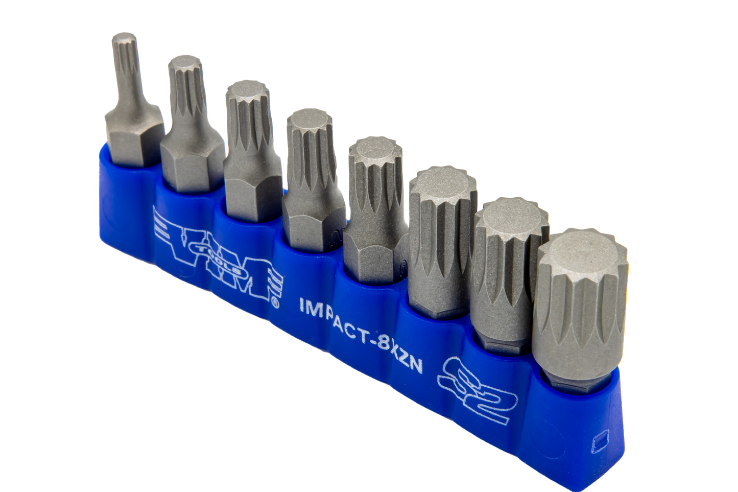 8 PC 5/16″ Shank Impact Triple Square Bit Set
