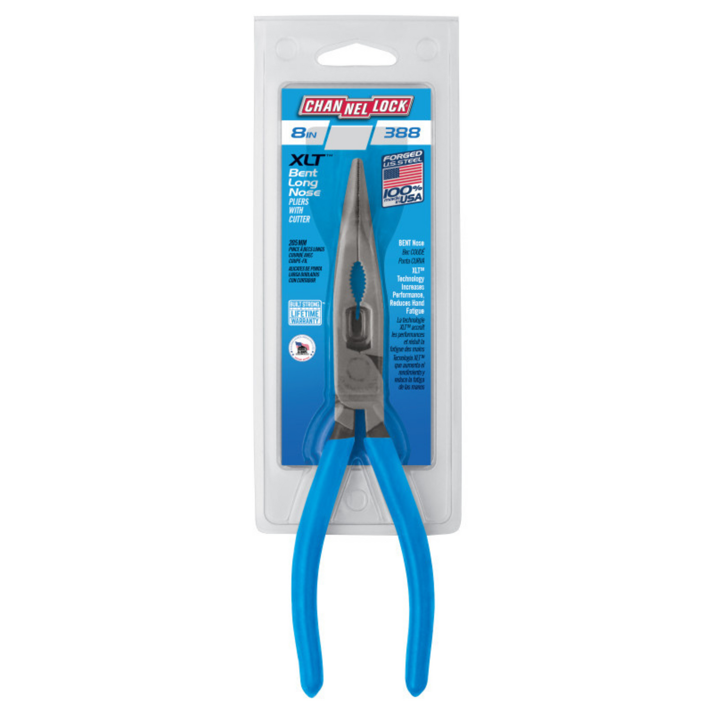 Channellock 8-Inch XLT™ Combination Bent Long Nose Pliers