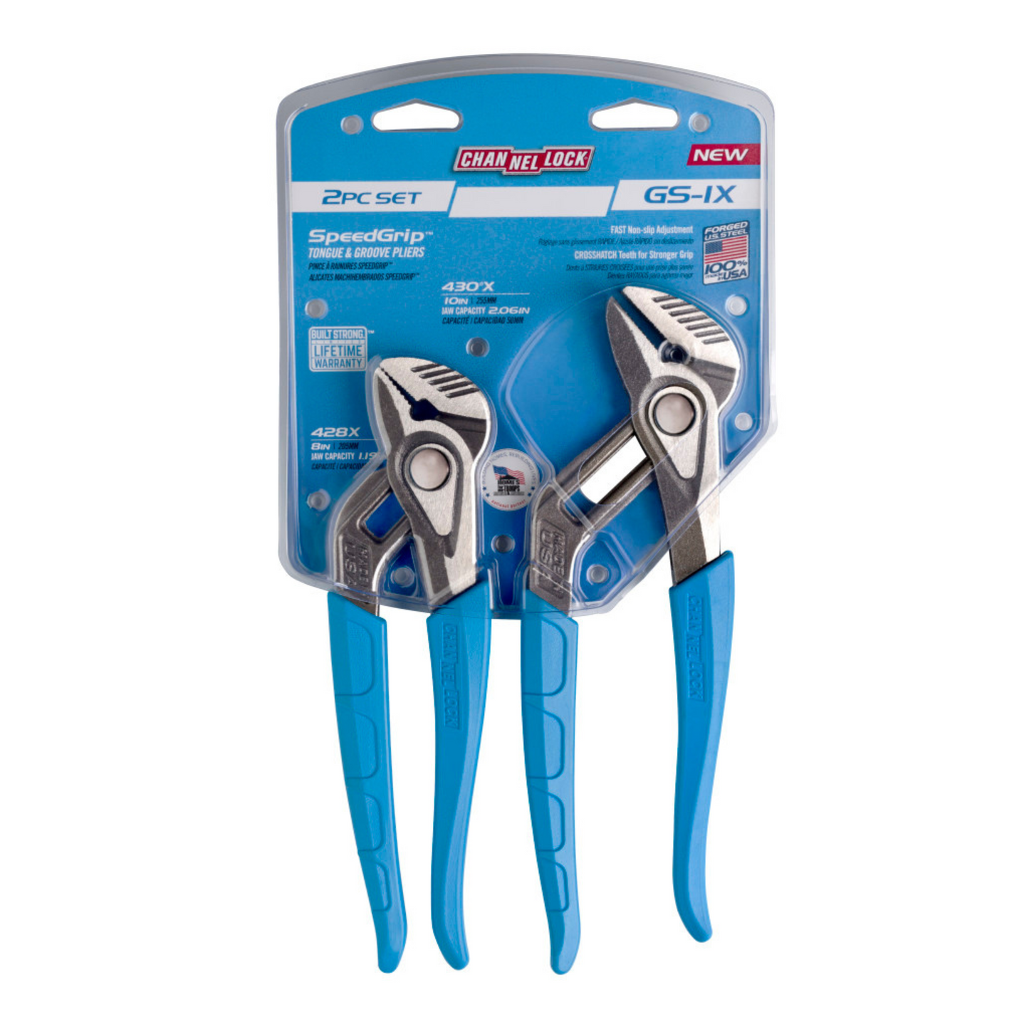 Channellock 2pc SPEEDGRIP™ Tongue & Groove Pliers Set