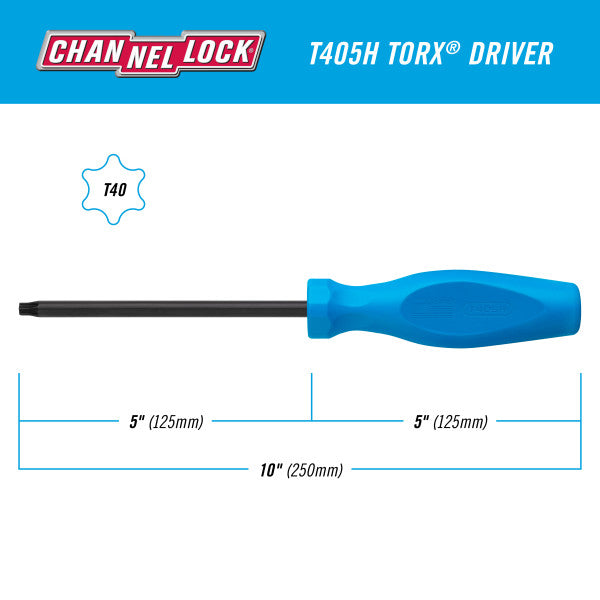 Channellock TORX T40 x 5-inch Professional Screwdriver