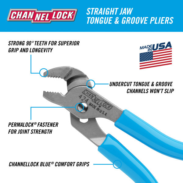 Channellock 4.5-Inch Tongue & Groove Pliers