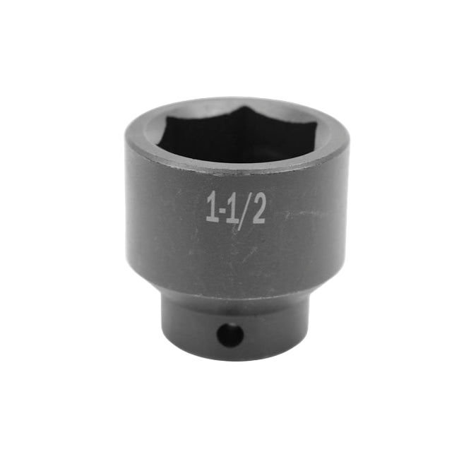 1/2" Drive 6 Point Standard Fractional Impact Socket (1-3/16" - 1-1/2)