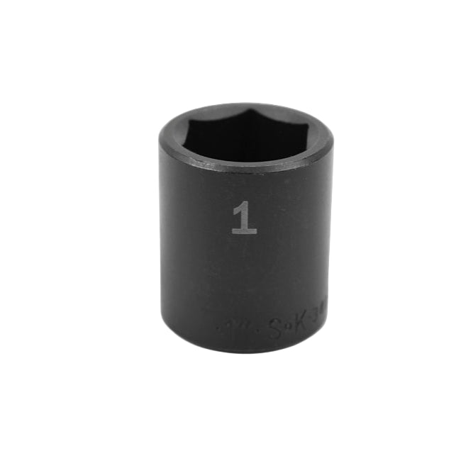 1/2" Drive 6 Point Standard Fractional Impact Socket (1" - 1-1/8")