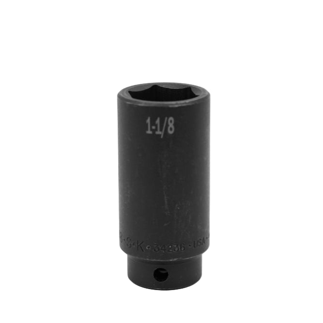 1/2" Drive 6 Point Deep Fractional Impact Socket (1" - 1-1/2")