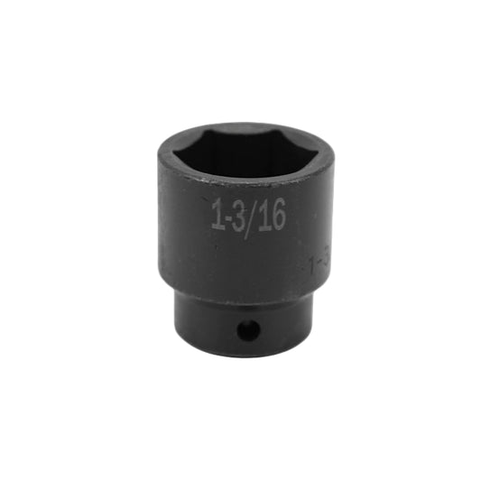 1/2" Drive 6 Point Standard Fractional Impact Socket (1-3/16" - 1-1/2)