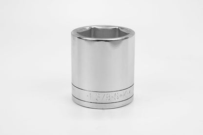 1/2" Drive 6 Point Fractional Standard Chrome Socket (1-1/4" - 1-1/2")