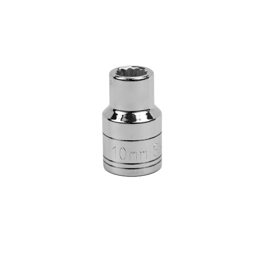 1/2" Drive 12 Point Metric Standard Chrome Socket (10mm - 29mm)