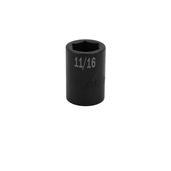 1/2" Drive 6 Point Standard Fractional Impact Socket (3/8"-15/16")