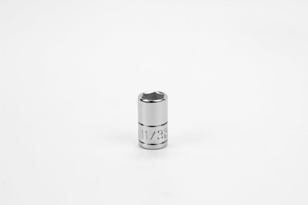1/4" Drive 6 Point Fractional Standard Chrome Socket (1/8" - 5/8")