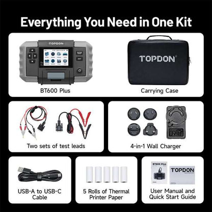 TOPDON 2-in-1 Battery & Resistance Tester