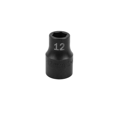 1/2" Drive 6 Point Standard Metric Impact Socket (8mm-20mm)