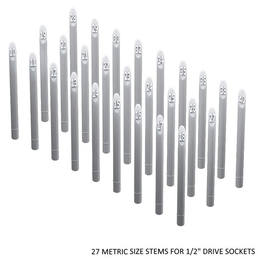 Toolbox Widget 1/2" Socket Stems - Metric
