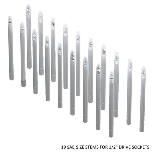 Toolbox Widget 1/2" Socket Stems - SAE