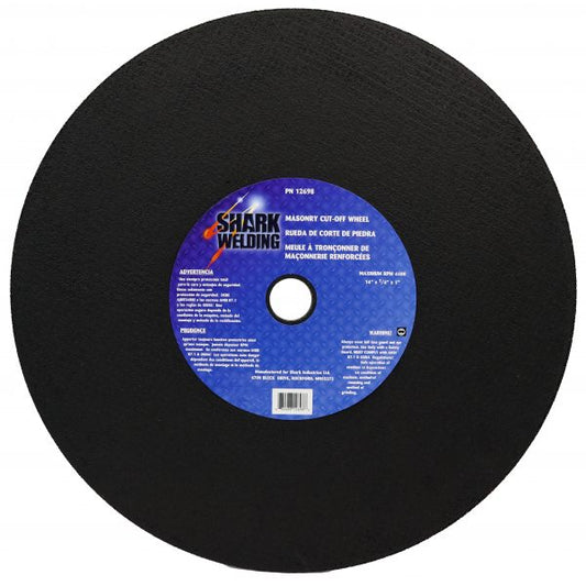 Cut-Off Wheel – Silicon Carbide – Double/Masonry Reinforced – 14″ x 1/8″ x 1″ – 24 Grit