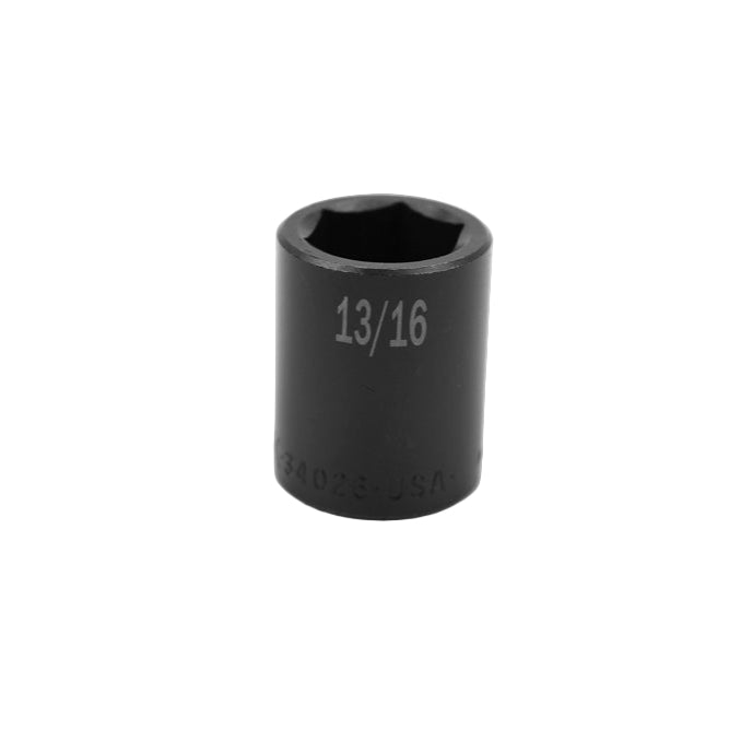 1/2" Drive 6 Point Standard Fractional Impact Socket (3/8"-15/16")