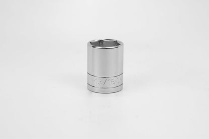 1/2" Drive 6 Point Fractional Standard Chrome Socket (5/8" - 1-3/16")