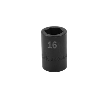 1/2" Drive 6 Point Standard Metric Impact Socket (8mm-20mm)