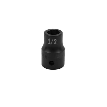 1/2" Drive 6 Point Standard Fractional Impact Socket (3/8"-15/16")