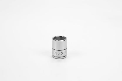 1/4" Drive 6 Point Fractional Standard Chrome Socket (1/8" - 5/8")
