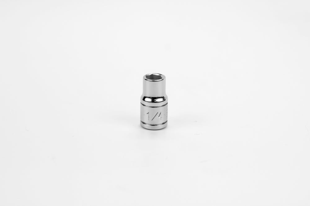 1/4" Drive 6 Point Fractional Standard Chrome Socket (1/8" - 5/8")