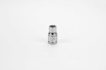 1/4" Drive 6 Point Fractional Standard Chrome Socket (1/8" - 5/8")