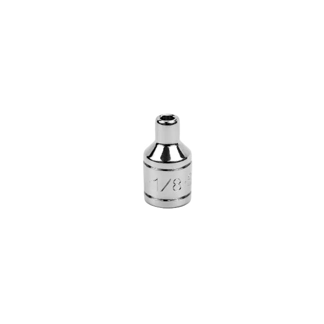 1/4" Drive 6 Point Fractional Standard Chrome Socket (1/8" - 5/8")