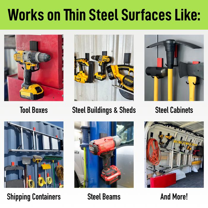 2.5" MIDI Open Magnetic Hook - Holds up to 25 lbs