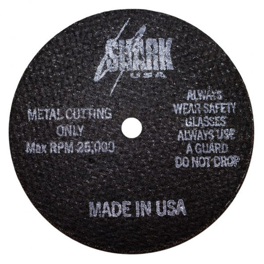 Cut-Off Wheel – Aluminum Oxide – 3″ x 1/8″ x 1/4″ – 46 Grit – Made in USA