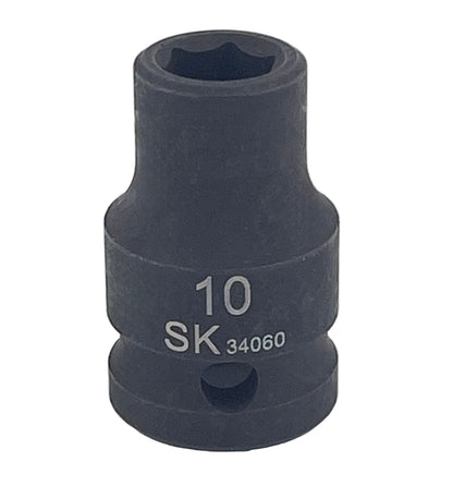 1/2" Drive 6 Point Standard Metric Impact Socket (8mm-20mm)