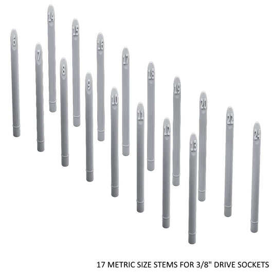 Toolbox Widget 3/8" Socket Stems - Metric