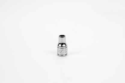 1/4" Drive 6 Point Fractional Standard Chrome Socket (1/8" - 5/8")
