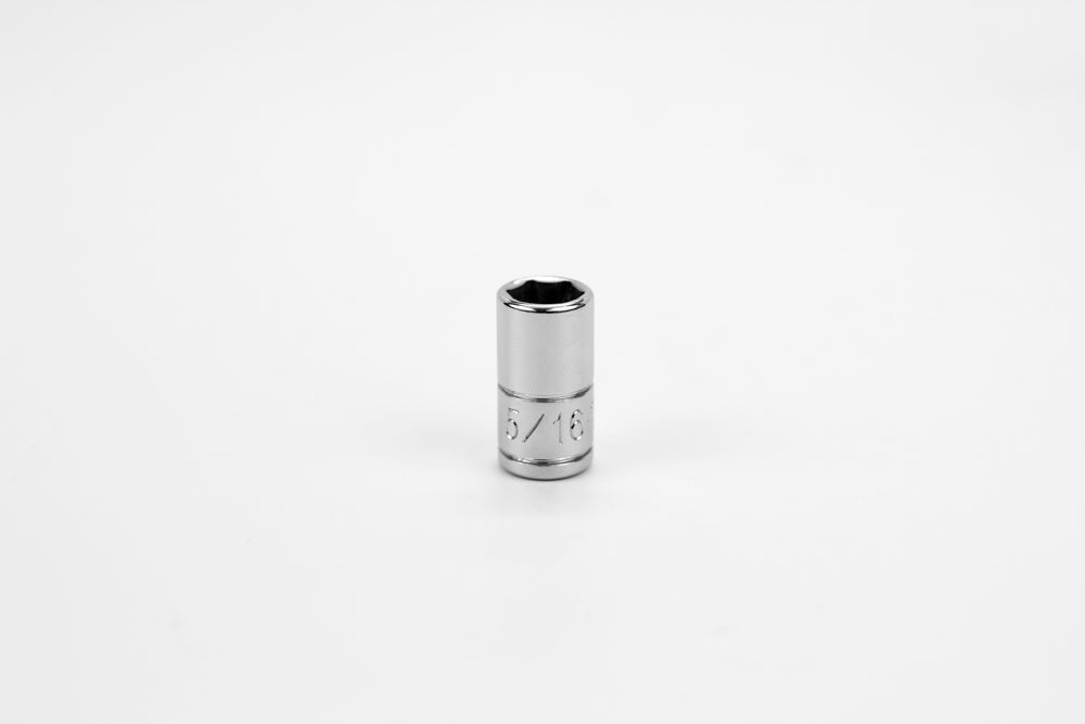 1/4" Drive 6 Point Fractional Standard Chrome Socket (1/8" - 5/8")