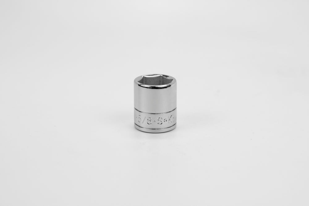 1/4" Drive 6 Point Fractional Standard Chrome Socket (1/8" - 5/8")