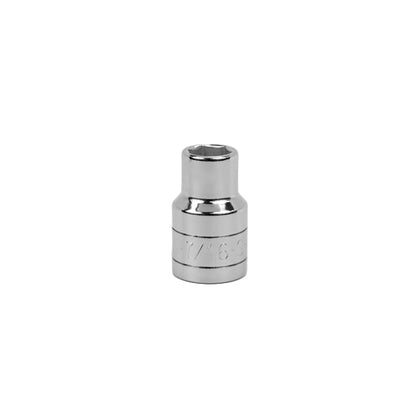 1/2" Drive 6 Point Fractional Standard Chrome Socket (3/8" - 9/16")