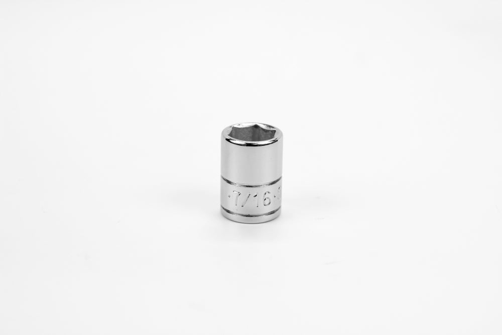 1/4" Drive 6 Point Fractional Standard Chrome Socket (1/8" - 5/8")