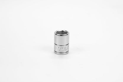 1/4" Drive 6 Point Fractional Standard Chrome Socket (1/8" - 5/8")