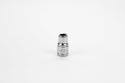 1/4" Drive 6 Point Fractional Standard Chrome Socket (1/8" - 5/8")