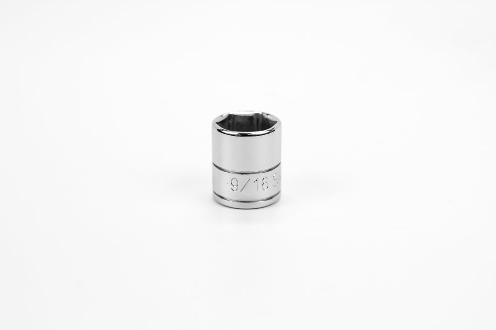 1/4" Drive 6 Point Fractional Standard Chrome Socket (1/8" - 5/8")