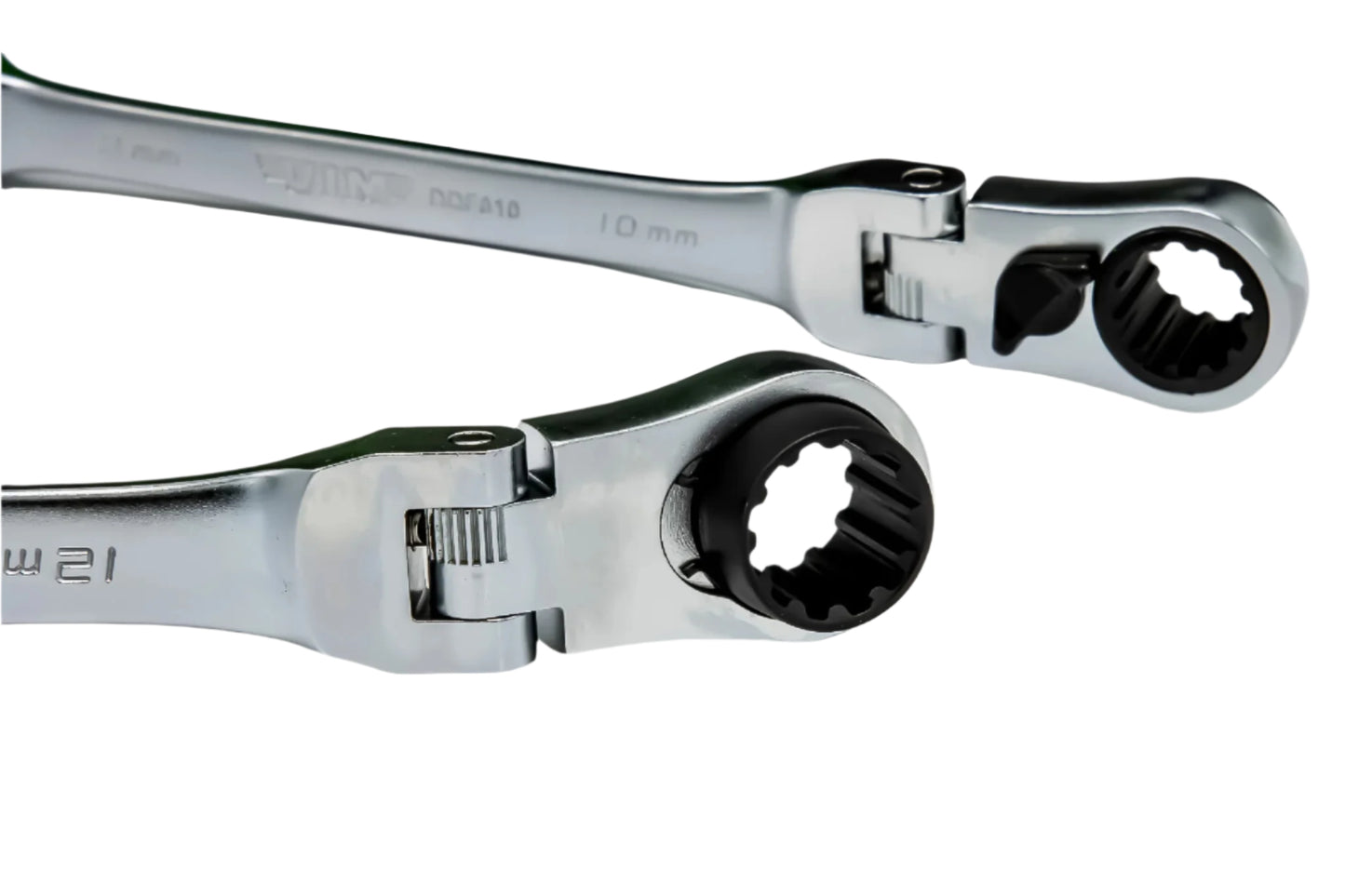 5 PC. DOUBLE DEEP SPLINE FLEX HEAD RATCHETING WRENCH SET - METRIC