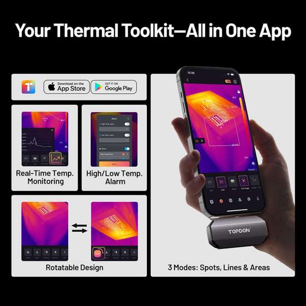 TOPDON Thermal Imaging Camera for iOS & Android Type-C Devices