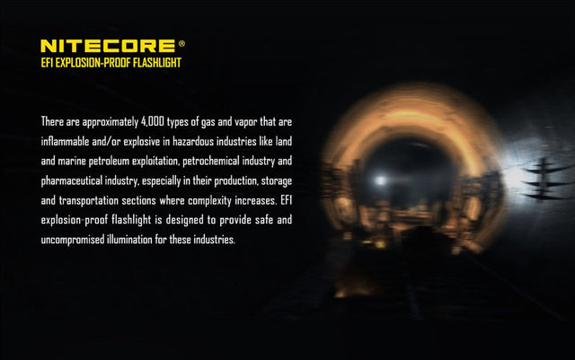Nitecore EF1 830 Lumen Accredited Safe LED Flashlight