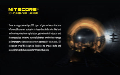 Nitecore EF1 830 Lumen Accredited Safe LED Flashlight