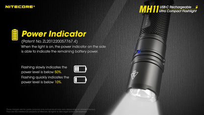 Nitecore MH11 1000 Lumen USB-C Rechargeable Flashlight
