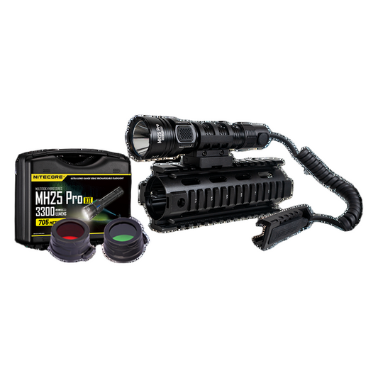 Nitecore MH25 Pro 3300 Lumen Long Throw Rechargeable Hunting Light Kit