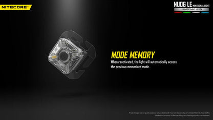 Nitecore NU06 LE White Blue Green Red USB-C Rechargeable Signal and Safety Light