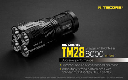 Nitecore TM28 6000 Lumen Rechargeable Flashlight