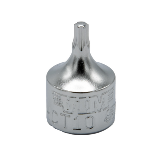 T10 – 1/2 CUT Torx Driver, 1/4″ square drive, 3/4″ OAL, S2 steel