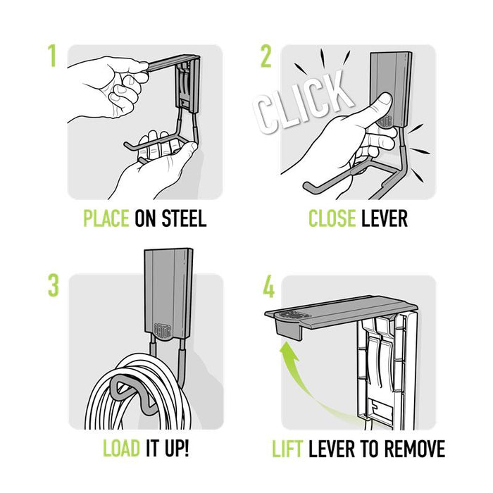 3" MEGA Closed Magnetic Hook - Holds up to 45 lbs