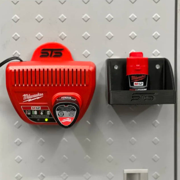 STS Auto Design MW12 – Milwaukee 12V Magnetic Battery Charger Holder